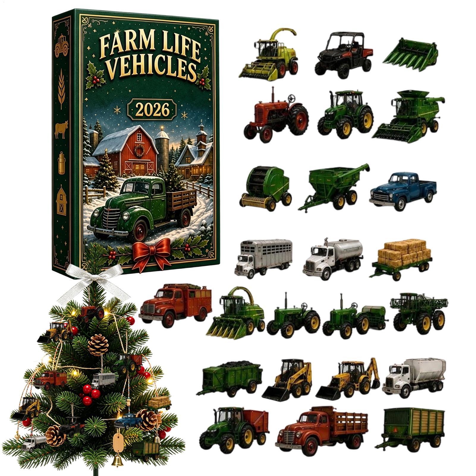 Agriculture Farming Vehicles - Christmas Farm Life Vehicles Calendar Advent